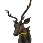 Deer Head 50 cm Black