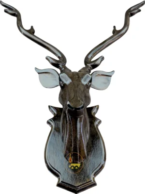 Wooden, Hand-made Deer Head, 52cm
