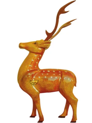 Wooden, Hand-made Deer